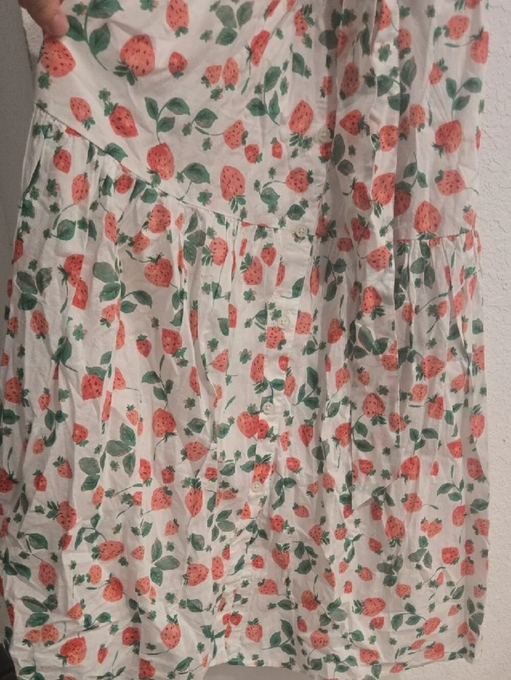 J. Crew White Maxi Shirt Dress with Coral Rose Print Size 2